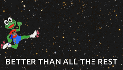 You're Simply The Best Rolling Skate Pepe GIF