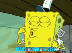 You're Simply The Best Sponge Bob Kiss GIF