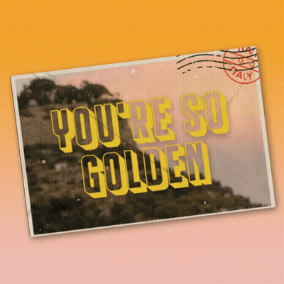 You're So Golden Postcard GIF
