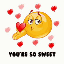You're So Sweet Kiss Emoji GIF