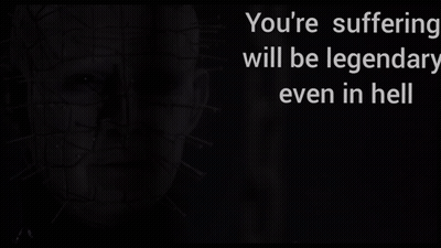 You're Suffering Will Be Legendary In Hell GIF