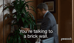 You're Talking To A Brick Wall GIF