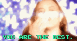 You're The Best While Winking And Kissing GIF