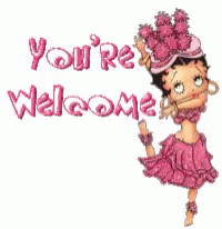 You're Welcome Betty Boop GIF