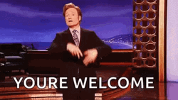 You're Welcome Conan O'Brien GIF
