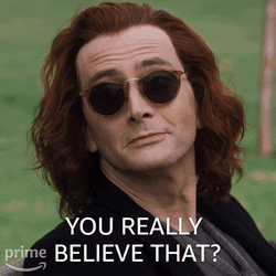 You Really Believe That Crowley GIF
