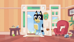 You Shall Not Pass Bluey Bandit Animation GIF