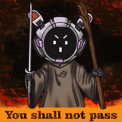 You Shall Not Pass Cartoon Gandalf GIF