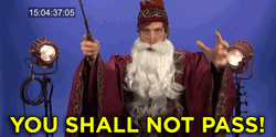 You Shall Not Pass Gandalf Digital Animation GIF
