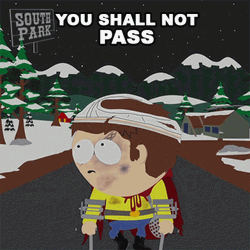 You Shall Not Pass Jimmy Valmer South Park GIF
