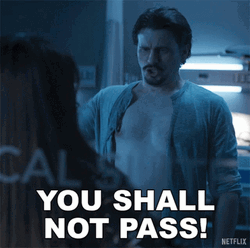 You Shall Not Pass Pat Rollins Screaming GIF