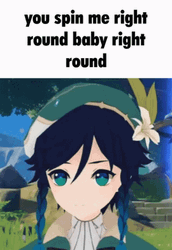 You Spin Me Right Round Baby Venti Genshin Impact GIF