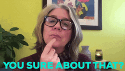 You Sure About That Woman Thinking GIF