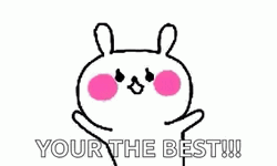 You The Best Blushing Cat Animation GIF