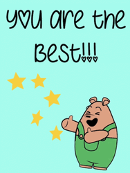 You The Best Stars And Bear Moving Visuals GIF