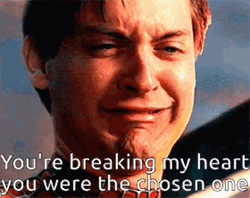 You Were The Chosen One Crying Spiderman GIF