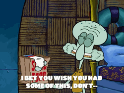 You Wish Squidward Talking GIF