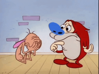 You Yes Me Ren And Stimpy Saw  GIF