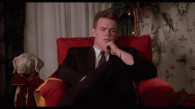 Young Blood In Gold Letters On Dark Background GIF