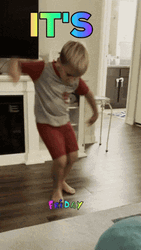Young Boy Dancing In Living Room Friday GIF