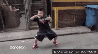 Young Boy Dancing On Street Dance On GIF