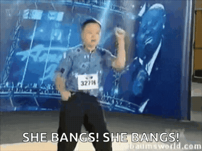 Young Boy Dancing She Bangs She Bangs GIF