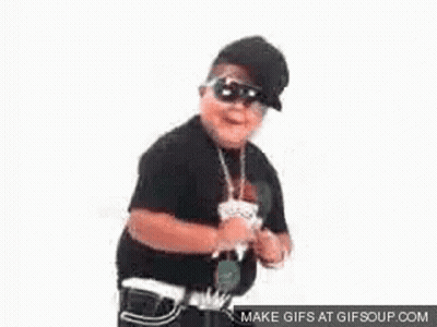 Young Boy Dancing With Sunglasses And Chain GIF