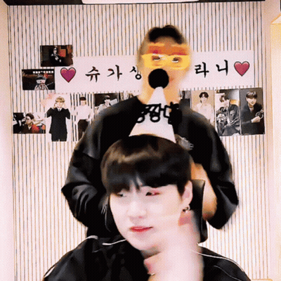 Young Boy In Blue Kimono Making Peace Sign GIF
