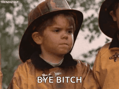 Young Boy In Fireman Hat Saying Bye GIF
