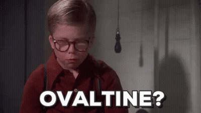 Young Boy In Glasses And Suspenders Says Ovaltine GIF
