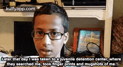 Young Boy In Glasses Talking About Juvenile Detention Search GIF