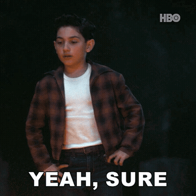Young Boy In Plaid Jacket Saying Yeah Sure GIF