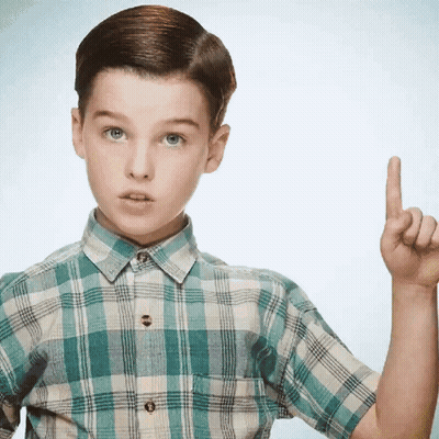 Young Boy In Plaid Shirt Pointing Up GIF