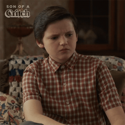Young Boy In Plaid Shirt Son Of A Grifch GIF
