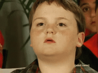 Young Boy Looking Up Adult Swim GIF