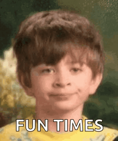 Young Boy Making Funny Face Fun Times GIF