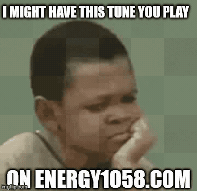 Young Boy Making Funny Face With Hand On Chin Meme GIF