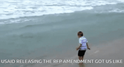 Young Boy On Beach Usaid Releasing RFP Amendment Got Us Like GIF