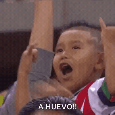 Young Boy Raising Arms And Screaming GIF