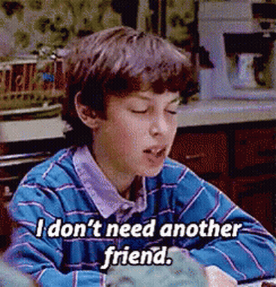 Young Boy Says I Don't Need Another Friend GIF