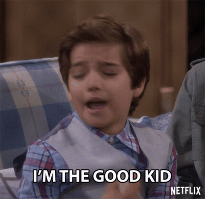 Young Boy Says I'm The Good Kid Netflix Advertisement GIF
