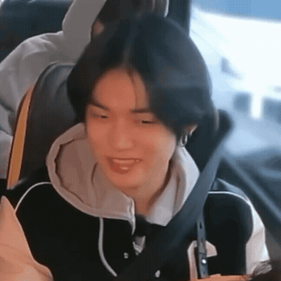 Young Boy Smiling In Car With Seat Belt GIF
