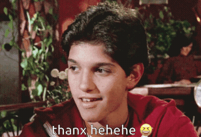 Young Boy Smiling Thanx Henee GIF