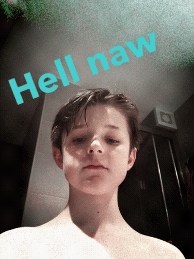 Young Boy Taking Selfie Saying Hell Naw GIF