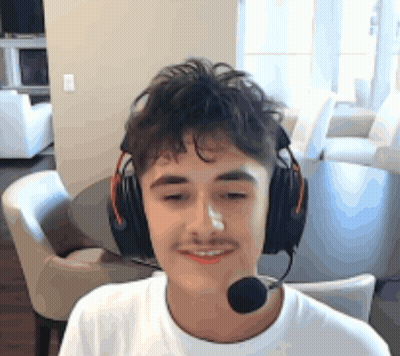 Young Boy Wearing Headphones And Microphone Smiling GIF