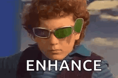 Young Boy Wearing Sunglasses With Enhance GIF
