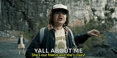 Young Boy With Backpack Yelling At Mountain GIF