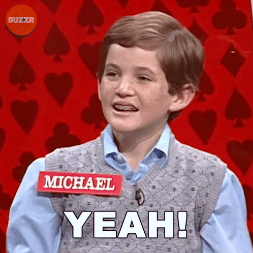 Young Boy With Name Tag Michael GIF