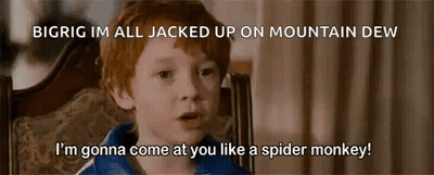 Young Boy With Red Hair Sitting In Chair Talking GIF