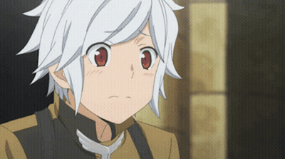 Young Boy With White Hair And Red Eyes Making Sad Face GIF